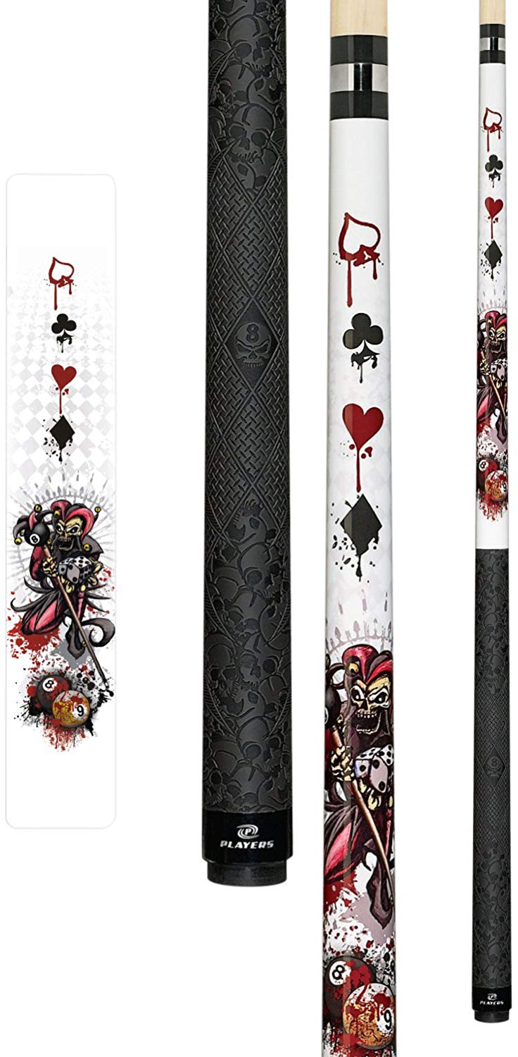 Players G-3396 Graphic Black with Maple Cutaways and Cocobola/Bocote Diamonds Cue 